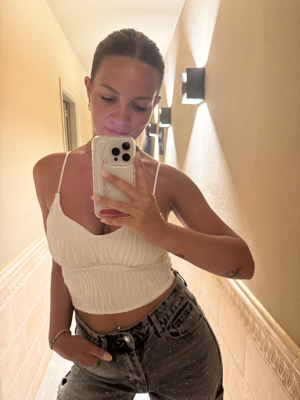 Top Bianco Ninfea