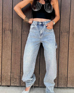 Jeans Selene – Denim Effetto Cristallo