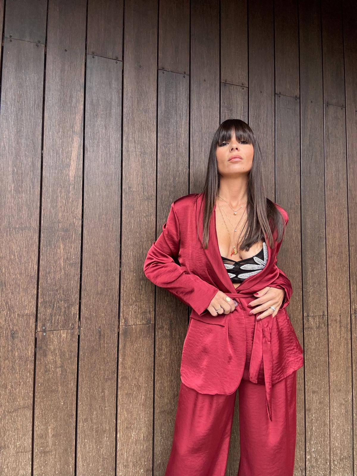 Completo Red Venus – Giacca e Pantalone Satin