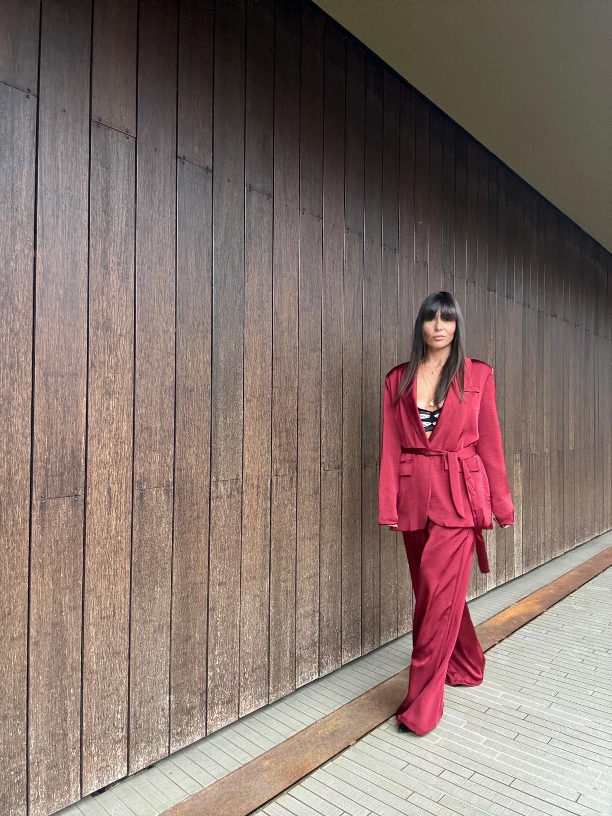 Completo Red Venus – Giacca e Pantalone Satin