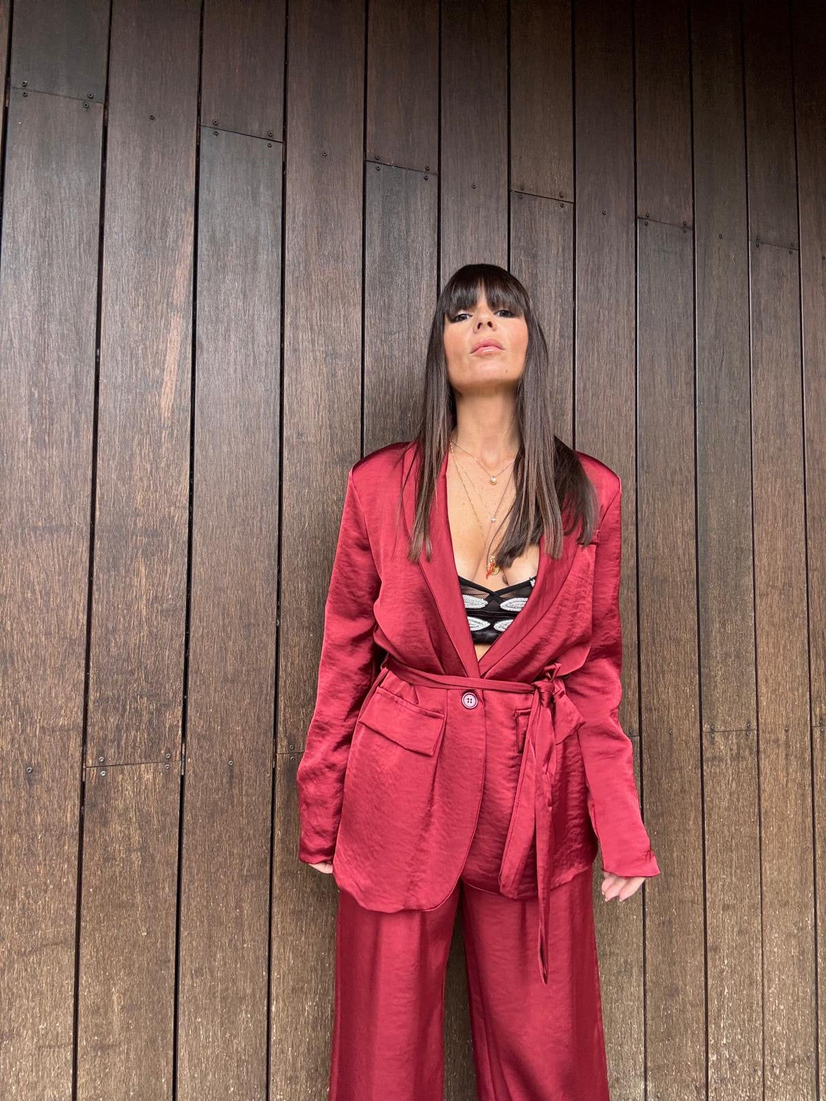 Completo Red Venus – Giacca e Pantalone Satin