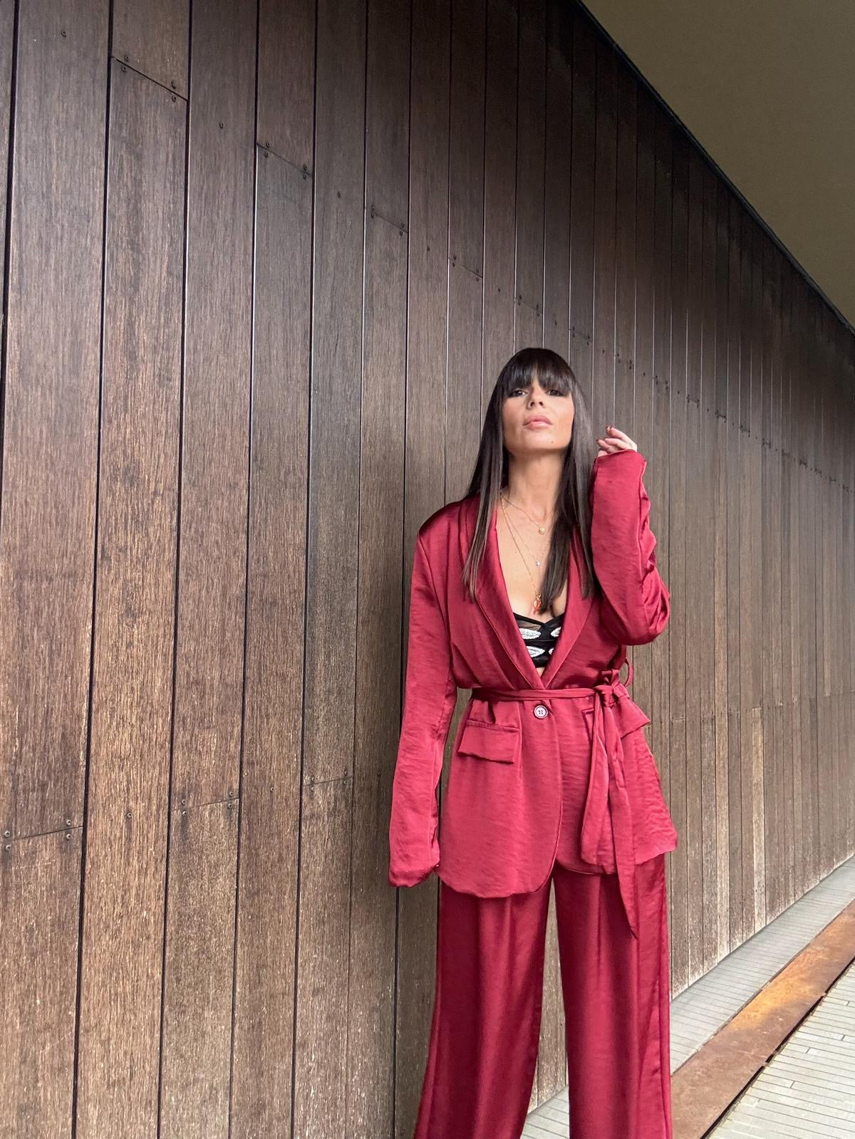 Completo Red Venus – Giacca e Pantalone Satin